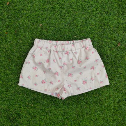 mt 92/98 short roze bloemen